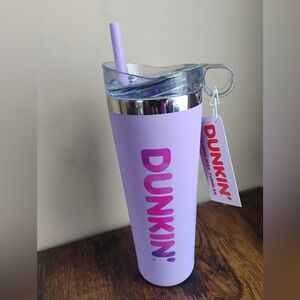 *BRAND NEW* Dunkin Donuts Stainless Steel 24 oz Purple Tumbler